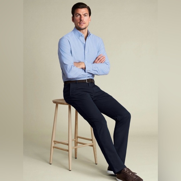 Charles Tyrwhitt Ultimate Non-Iron Chinos - Navy